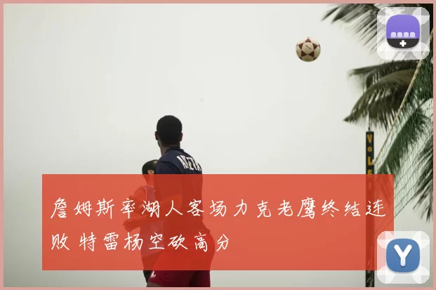 詹姆斯率湖人客场力克老鹰终结连败 特雷杨空砍高分