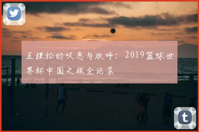 五棵松的叹息与欢呼:2019篮球世界杯中国之旅全记录